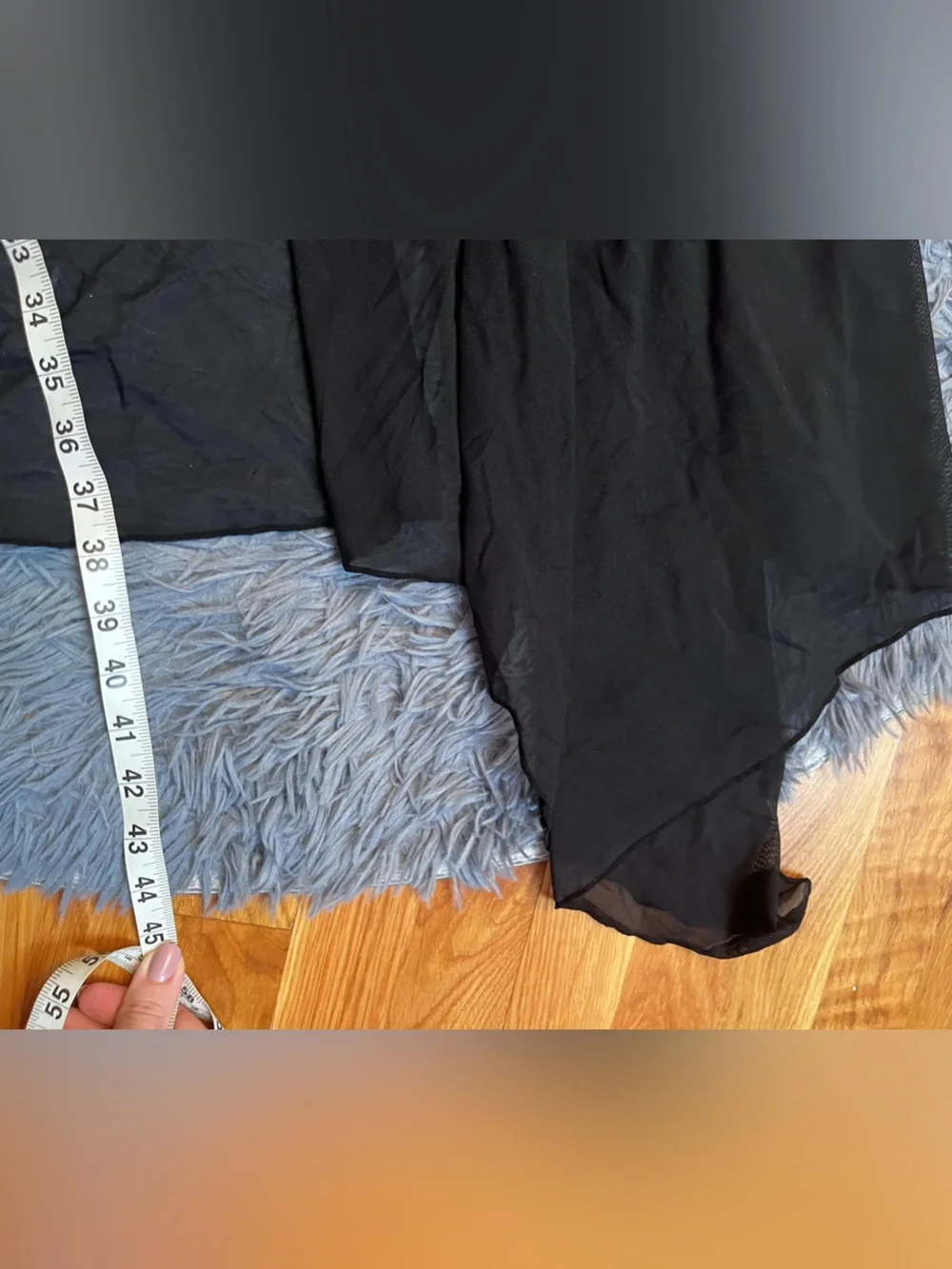 Entreaguas Black Sheer Draped Fly Kimono Cardigan